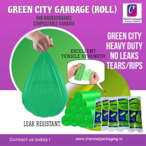 GREEN GARBAGE ROLL