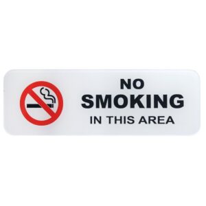 NO SMOKING PLATE